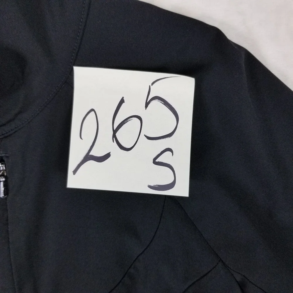 REI Softshell Jacket Womens Small Black Full Zip Stretch Hiking Activewear